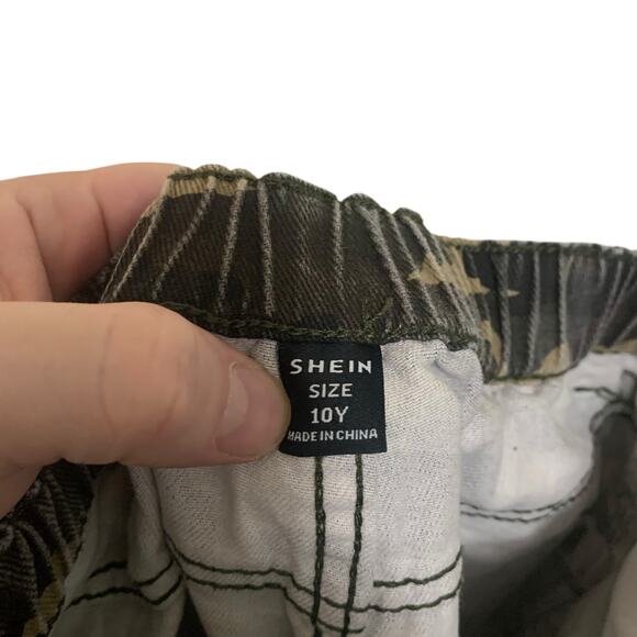 Shein Camo Cargo Pants Boys Size 10Y - Picture 5 of 7